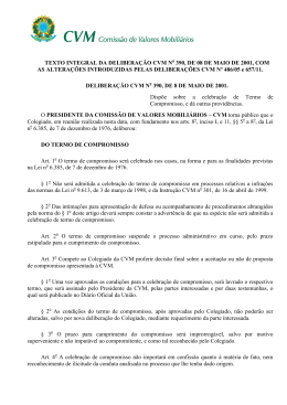 Delibera&ccedil;&atilde;o CVM 390 (texto consolidado)