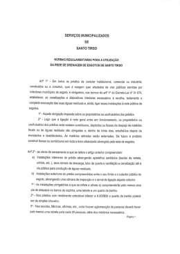 SERVI&Ccedil;OS MUNiCiPALIZADOS DE SANTO TIRSO