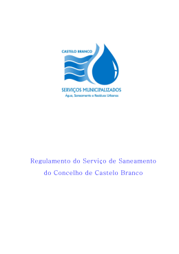 Regulamento Saneamento.DOC - serviços municipalizados de