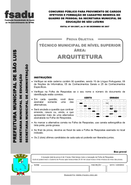 ARQUITETURA - Funda&ccedil;&atilde;o Sous&acirc;ndrade