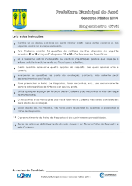 212 - Engenheiro Civil(Divulga&ccedil;&atilde;o em 02/11/2014)