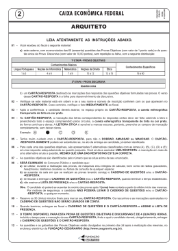 PROVA 2 - ARQUITETO.indd