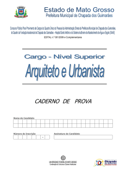 arquiteto e urbanista