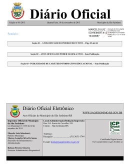 001/2015 - Prefeitura S&atilde;o Jer&ocirc;nimo