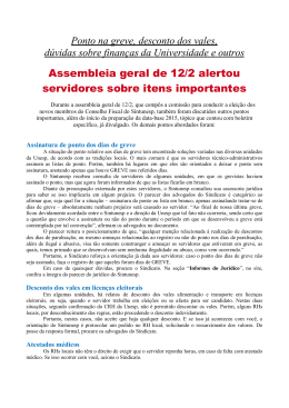 Assembleia Geral de 12/2 alertou para itens importantes