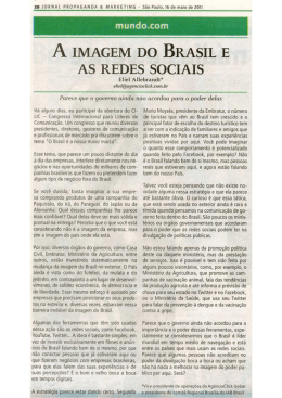 A imagem do Brasil e as redes sociais