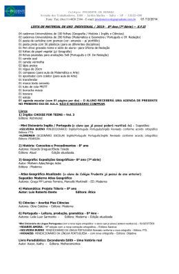 8&deg; Ano do Ensino Fundamental II &ndash; Materiais de