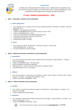 2&ordm; ano - Ensino Fundamental