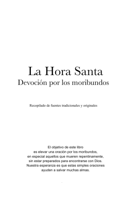 La Hora Santa - Apostolate For The Dying