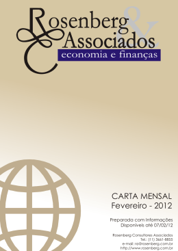 economia e finan&ccedil;as - Rosenberg Associados