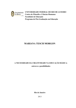 A necessidade da criatividade na Educa&ccedil;&atilde;o B&aacute;sica