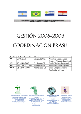 Coordinación BRASIL 2006-2008
