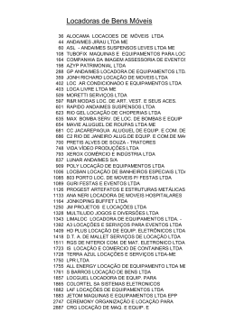 Rela&ccedil;&atilde;o de empresas