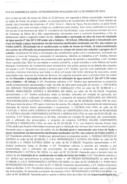 ata da assembleia geral extraordinária realizada em 11 de março
