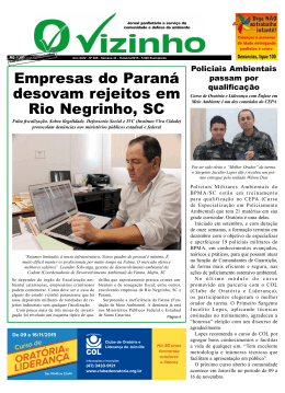 Empresas do Paraná desovam rejeitos em Rio Negrinho, SC