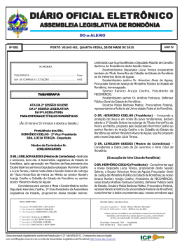 Edi&ccedil;&atilde;o nr. 081 de 20-05- 2015