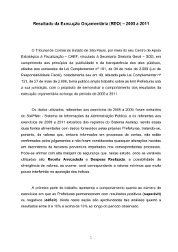 Resultado da Execu&ccedil;&atilde;o Or&ccedil;ament&aacute;ria (REO)
