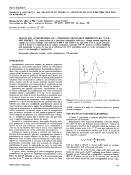 NOTA TÉCNICA PROJETO E cONsTRUÇÃO DE