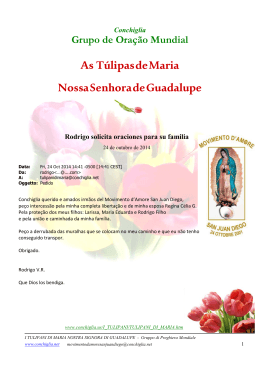 Preghiera Tulipani di Maria