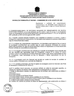 SERVIÇO PÚBLICO FEDERAL