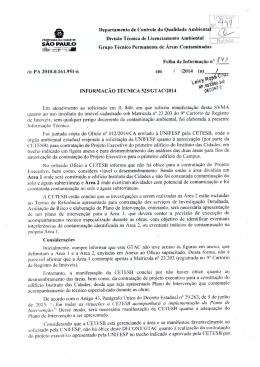 Departamento detControle da Qualidade Ambienta ngm