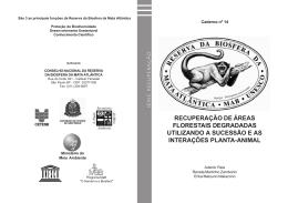 recupera&ccedil;&atilde;o de &aacute;reas florestais degradadas utilizando a sucess&atilde;o