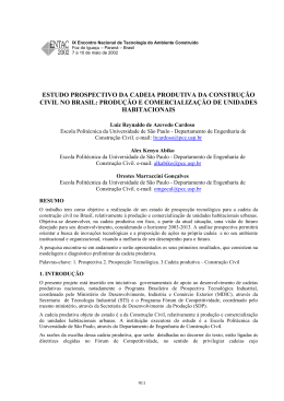 estudo prospectivo da cadeia produtiva da constru&ccedil;&atilde;o civil
