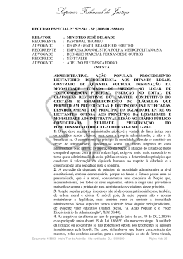 Licita&ccedil;&atilde;o. Cl&aacute;usulas restritivas. V&iacute;cio no edital