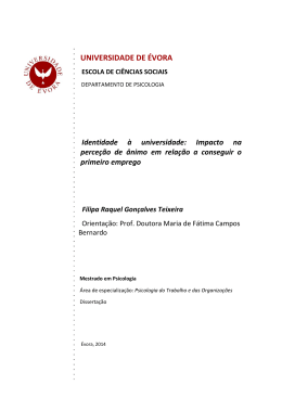 Identidade &agrave; universidade Impacto na perce&ccedil;&atilde;o de &acirc;nimo em