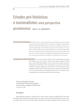 Estudos pré-históricos e nacionalismo: uma perspectiva possidoniana