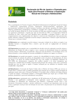 Declaração do Rio e Chamada para Ação - Versão FINAL