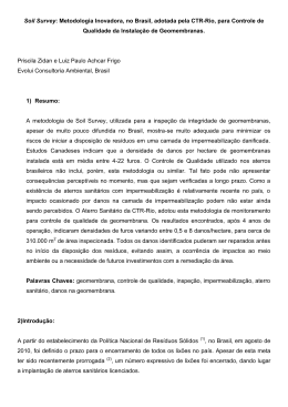 Soil Survey: Metodologia Inovadora, no Brasil, adotada pela CTR
