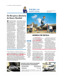 Do Rio para a diretoria do Banco Mundial