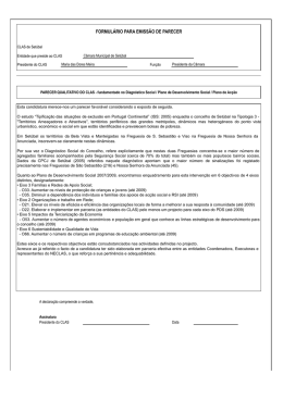 FORMUL  RIO PARA EMISS  O DE PARECER