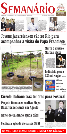 Jovens jacareienses v&atilde;o ao Rio para acompanhar a visita do Papa