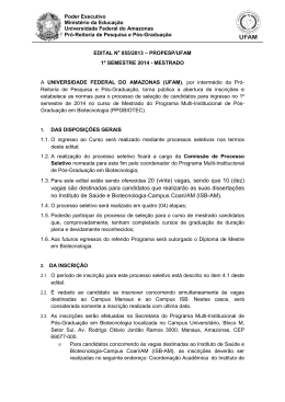 Edital PPGBIOTEC Mestr. 2013