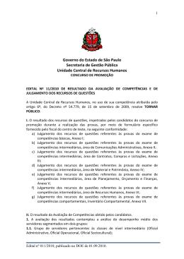 EDITAL RESULTADO PROMO&Ccedil;&Atilde;O-31.08.2010