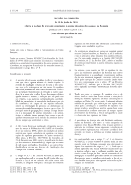 Decisão da Comissão, de 18 de Junho de 2010, relativa