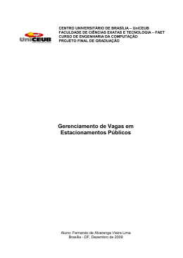 Gerenciamento de Vagas em Estacionamentos P&uacute;blicos