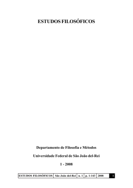 Revista estudos filosoficos