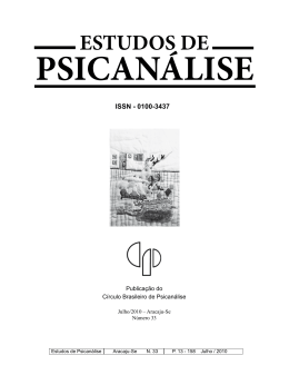 Revista Estudos de Psican&aacute;lise