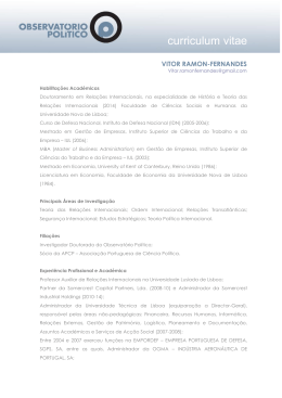 Curriculum Vitae em PDF
