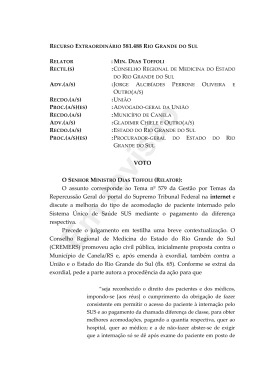 Leia a &iacute;ntegra do voto do relator, ministro Dias Toffoli