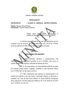 Minuta - Portal da Justiça Eleitoral