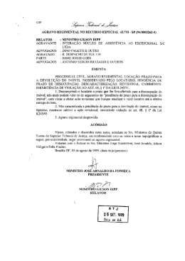 agravo regimental no recurso especial 43.718 - sp (941`0003262-5)