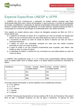 Especial Espec&iacute;ficas UNESP e UFPR