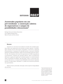 Juventudes populares em um pré-vestibular