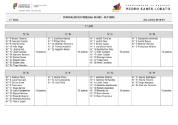 Forma&ccedil;&atilde;o de Turmas - Agrupamento Pedro Eanes Lobato