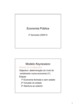 Economia Pública Modelo Keynesiano