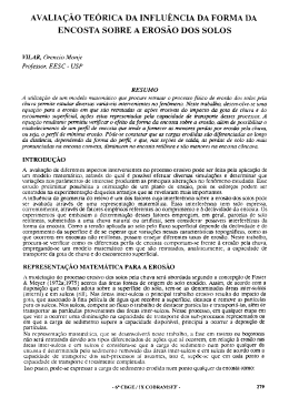AVALIAÇÃO TEÓRICA DA INFLUÊNCIA DA